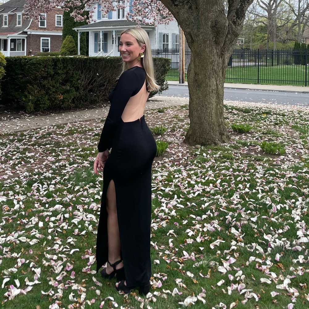 Pretty Little Thing Backless Maxi Dress